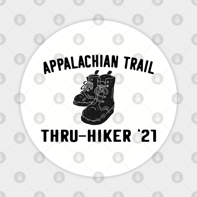 Appalachian Trail Thru Hiker 2021 Magnet by Camp Happy Hour